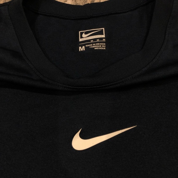 Nike tee medium navy/white polyester - Picture 3 of 6
